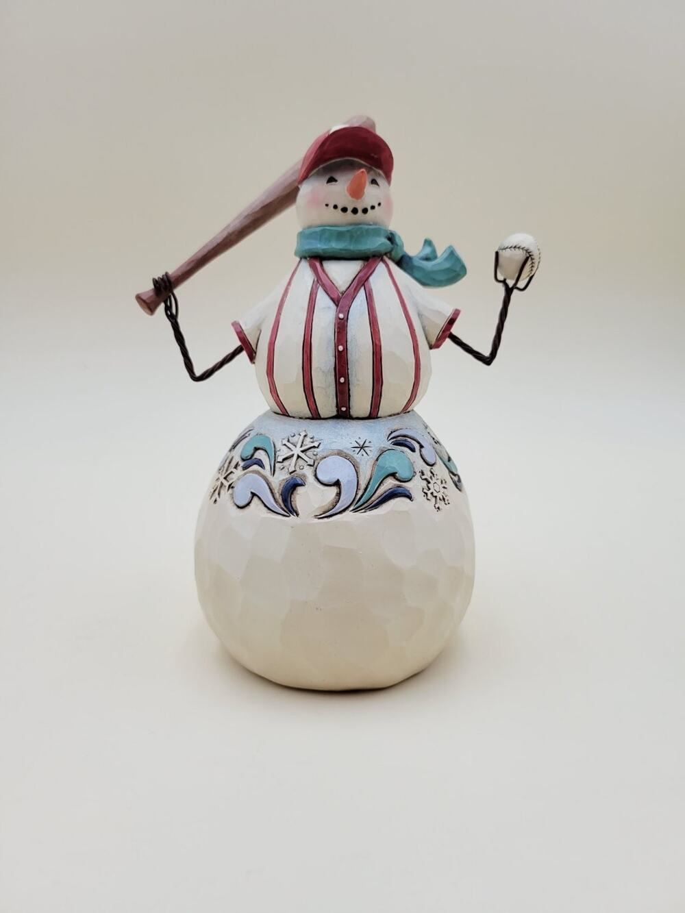 Jim Shore Heartwood Creek Three Balls No Strikes Snowman Figurine 8in 4017662
